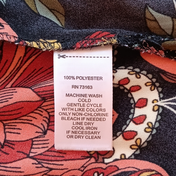 Spence Women floral print long sleeveless dress size 1X - Picture 3 of 4